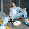 MISHKA大眼球潮牌2022春夏新品 满印印花休闲牛仔裤束脚裤长裤M21100907M 商品缩略图3