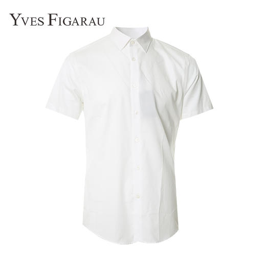 YvesFigarau伊夫·费嘉罗100%棉正装短袖衬衫930401 商品图0