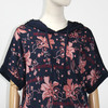 FOCALS女装夏季新款桑蚕丝连帽拼接套头印花衬衫上衣FRRBN237BV 商品缩略图3