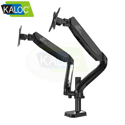 KALOC卡洛奇双屏电脑显示器支架臂 双屏液晶电脑挂架 多屏幕支架 通用底座型 17-27吋适用 商品图1