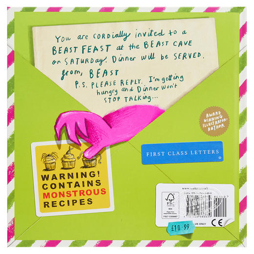 【中商原版】Emma Yarlett：Beast Feast 怪兽大餐 含翻翻页 趣味翻翻书 英文原版 进口图书 亲子互动 儿童故事绘本读物 5-9岁 商品图1