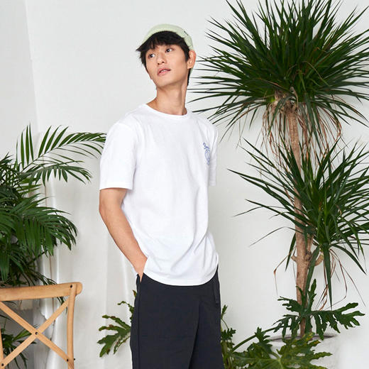 VANS男女情侣短袖T恤夏季宽松彩色图案和平青蛙白色VN0A7PZHWHT 商品图2