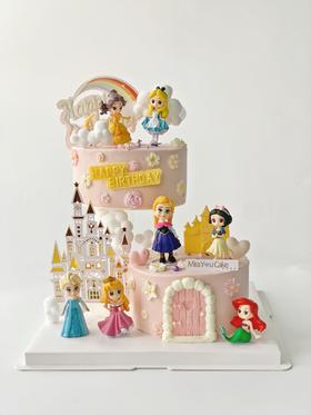 悬浮裸蛋糕 - 迪士尼公主