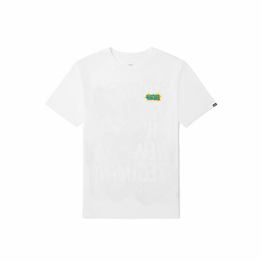 VANSOVERSIZE趣味印花情侣短袖T恤艺术家联名VN0A7TQKWHT 商品图1