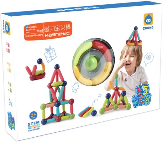 磁力宝贝棒  55PCS ZB-100 商品图0