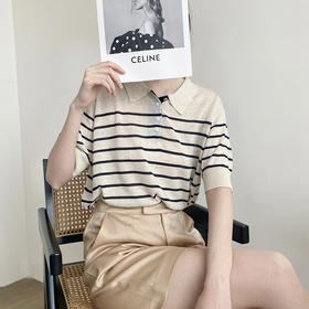 【JANNAH】超透气 天丝亚麻Polo针织衫 套头针织衫