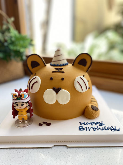 新年娃娃异形老虎奶油蛋糕 下单前请仔细阅读商品详情 商品图0