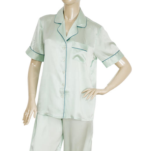 鑫缘 真丝女短袖睡衣套 HD9055 商品图2