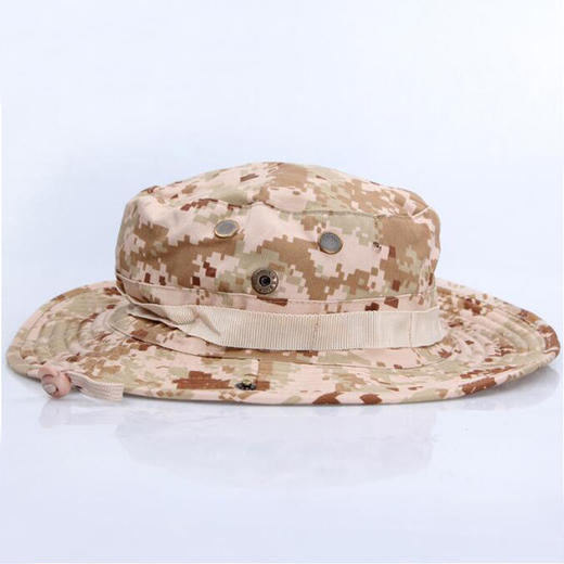 夏天沙漠迷彩防晒帽圆边帽 丛林登山遮阳帽 渔夫帽钓鱼帽户外休闲帽 商品图2