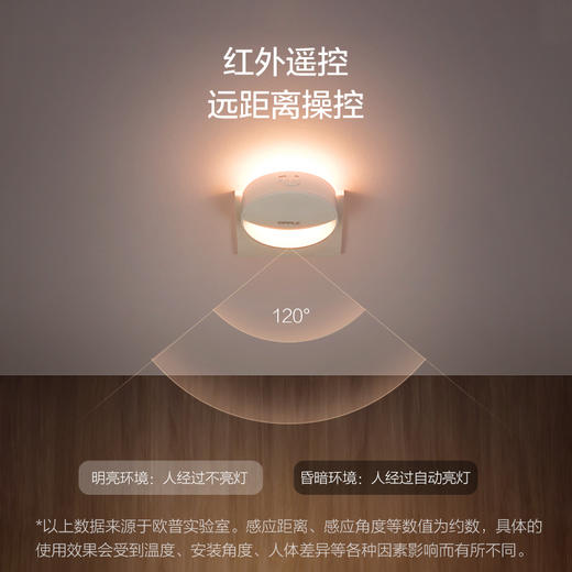 欧普（OPPLE）弦月·小夜灯插电柔光护眼卧室起夜床头灯睡眠插座式 商品图1