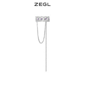 ZEGL设计师银河甜心系列四芒星耳夹女无耳洞耳骨夹耳环冷淡风耳饰