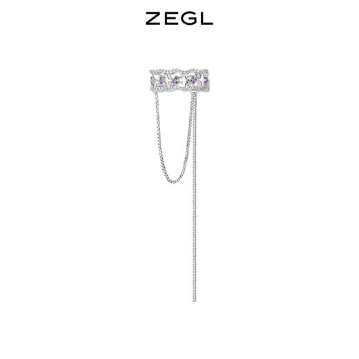 ZEGL设计师银河甜心系列四芒星耳夹女无耳洞耳骨夹耳环冷淡风耳饰 商品图0