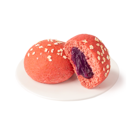 七年五季·红丝绒紫薯带馅欧包400g 6只（袋装）