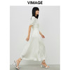 VIMAGE/纬漫纪夏季新款束腰法式高腰连衣裙V1707364 商品缩略图3