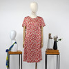 FOCALS福柯斯夏季圆领短袖印花中长款修身连衣裙FRGBX217JV 商品缩略图4
