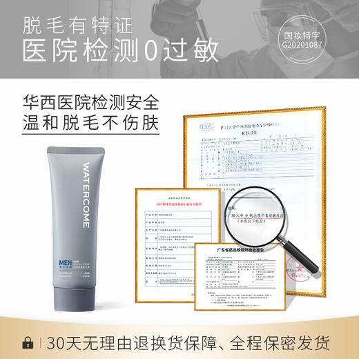 【拍120g享修护乳+刮板】水之蔻脱毛膏男士无痛脱毛 学生腿手臂温和不刺激抑制毛发生长 商品图5
