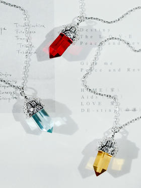 星座诞生石守护石灵摆项链