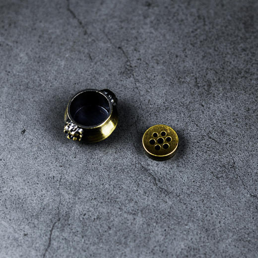 合金双耳狮子小香插 商品图4