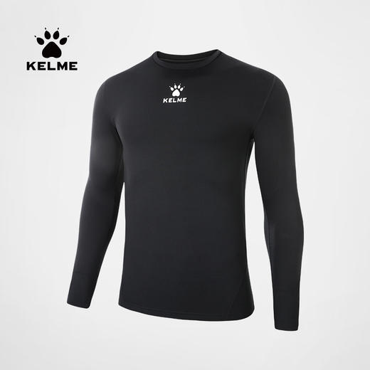 卡尔美紧身衣男加绒加厚新款长袖T恤保暖打底衫足球健身衣冬 商品图4