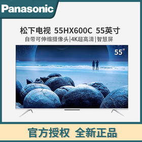 松下（Panasonic）TH-55HX600C 55英寸4k超清全面屏 双AI语音控制人工智能教育电视机