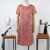 FOCALS福柯斯夏季圆领短袖印花中长款修身连衣裙FRGBX217JV 商品缩略图0