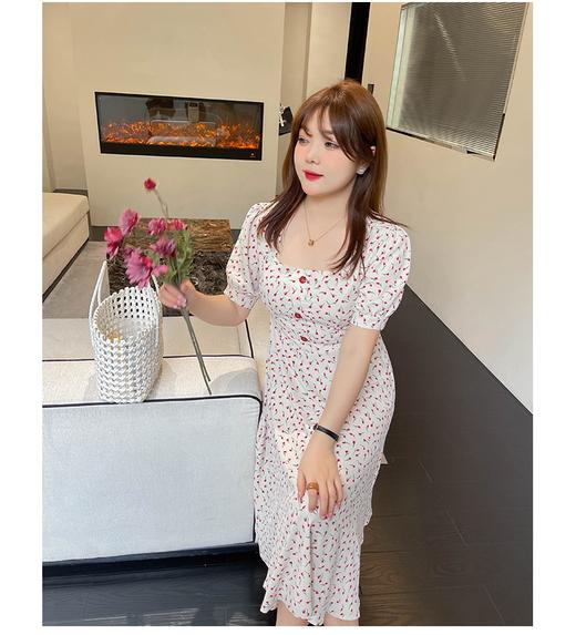 （清仓现货）【社群供R】胖仙女复古文艺方领印花连衣裙 商品图2