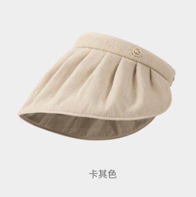VVC贝壳帽空顶防晒帽女士防紫外线夏季遮脸遮阳猫咪帽太阳帽大檐 商品图2
