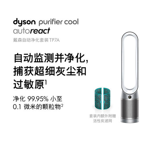 【家居】戴森 dyson TP7A 空气净化风扇  银白色 商品图0