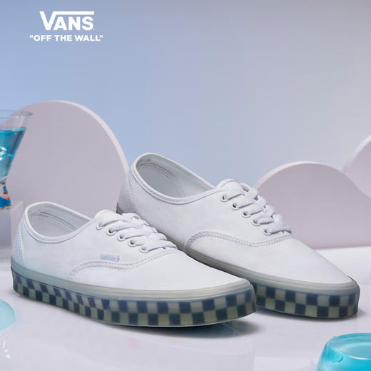 VANS Authentic蓝白棋盘格果冻底男鞋女鞋帆布鞋	VN0A5KRDAVC 商品图0