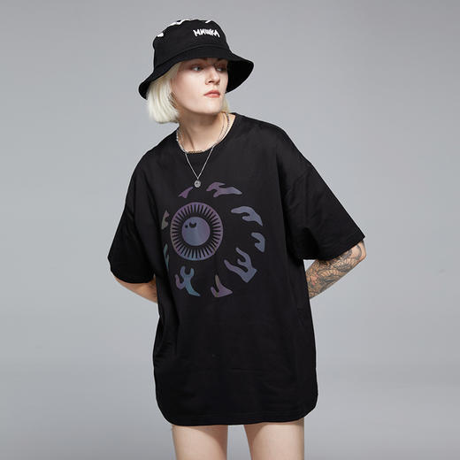 MISHKA字母印花套头圆领短袖M61000011M 商品图2