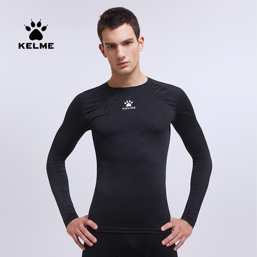 卡尔美长袖紧身衣男健身训练服速干透气跑步儿童运动弹力T恤 商品图1