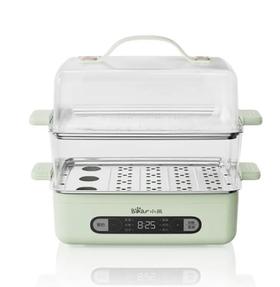 小熊（Bear）方形双层蒸蛋器家用多功能定时大容量神器早餐机