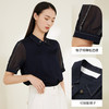玳莎真丝衬衫夏季新款通勤可拆卸方领设计感短袖上衣女  CB31105 商品缩略图1
