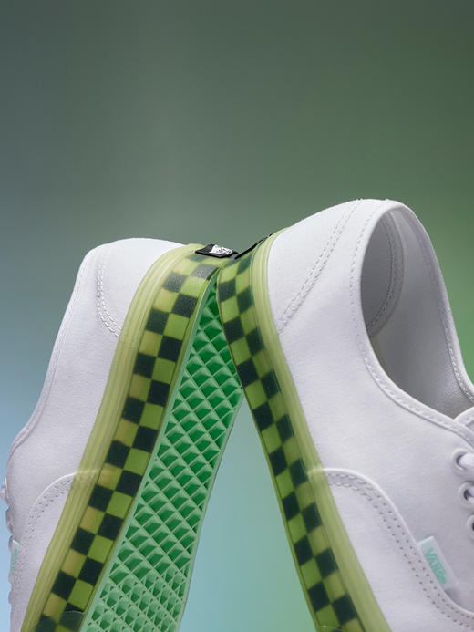 VANS Authentic荧光绿果冻底棋盘格男鞋女鞋帆布鞋VN0A5KRDAVD 商品图2