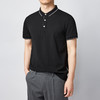 墨麦客夏季薄款冰丝纯色短袖Polo衫男士黑色轻商务休闲翻领t恤男 商品缩略图0