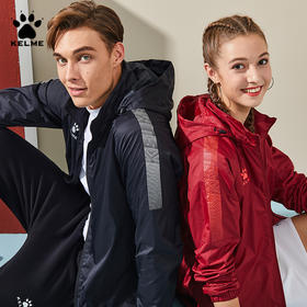 卡尔美户外男女运动休闲装足球训练风雨衣