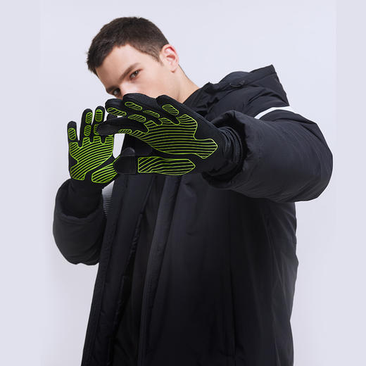 卡尔美足球训练儿童防寒手套触屏防风保暖加绒骑行手套男 商品图2