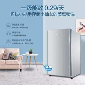 统帅(Leader)海尔出品93L小型单开门家用租房宿舍一级节能电冰箱