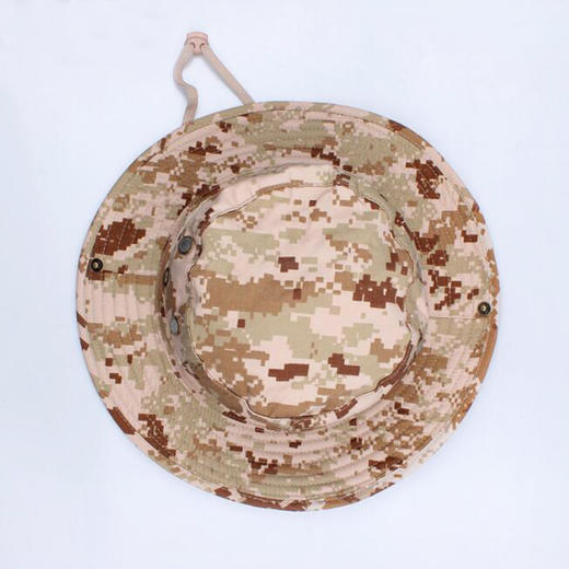 夏天沙漠迷彩防晒帽圆边帽 丛林登山遮阳帽 渔夫帽钓鱼帽户外休闲帽 商品图3