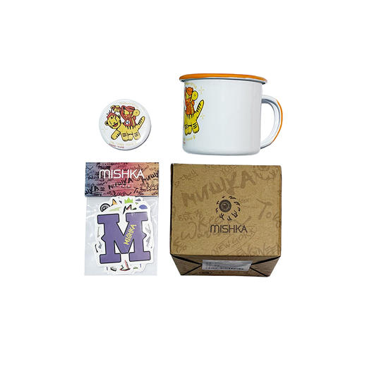 MISHKA大眼球x Ruob联名系列 2022新品创意陶瓷杯茶杯杯子礼盒套装MKNYCTCB001 商品图3