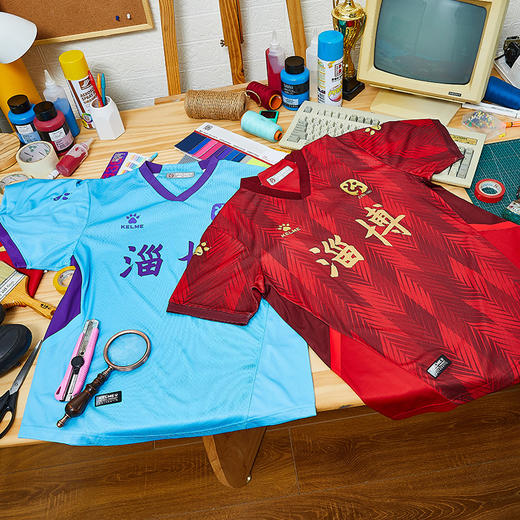 KELME卡尔美足球服 21赛季中甲淄博蹴鞠足球俱乐部 球员版新球衣 商品图1