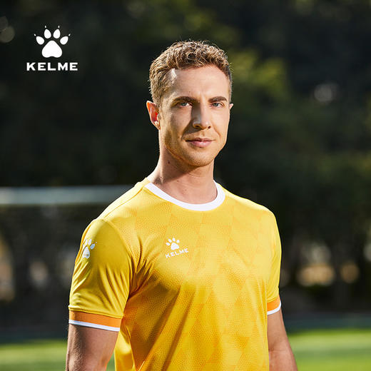 KELME卡尔美足球服套装 男短袖圆领比赛训练球衣组队印制印号球服 商品图2
