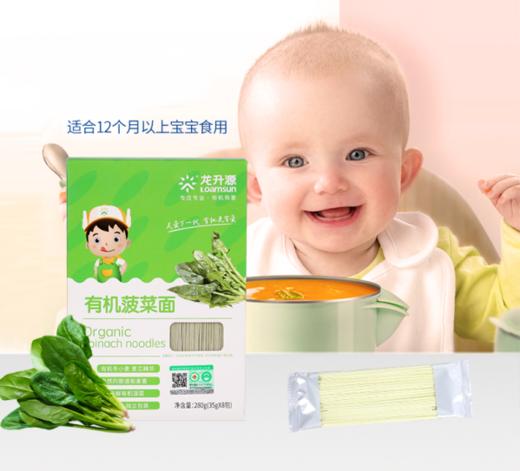 有机儿童面条菠菜面280g/盒（有机认证） 商品图1