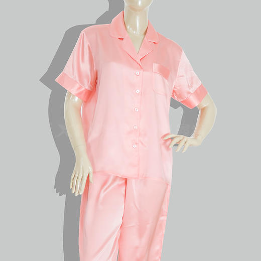 鑫缘 真丝女短袖睡衣套 HD9055 商品图0