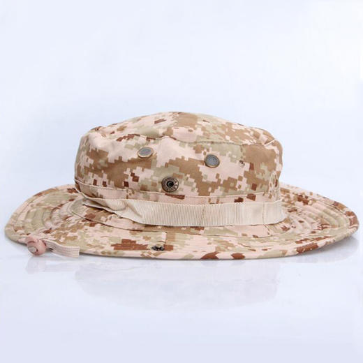 夏天沙漠迷彩防晒帽圆边帽 丛林登山遮阳帽 渔夫帽钓鱼帽户外休闲帽 商品图1