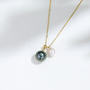 阮仕依恋系列 黑珍珠/日本AKOYA海水G18K金珍珠链 NY6-9.5YLAB 商品缩略图2