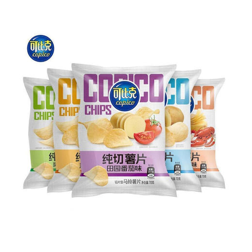 可比克纯切薯片麻辣小龙虾味70克 商品图6