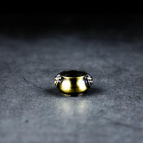 合金双耳狮子小香插