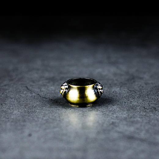 合金双耳狮子小香插 商品图0