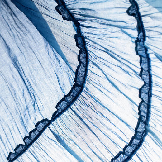 【林栖设计小店】（少量现货）植物染系列渐变复古收腰显瘦短袖婴儿棉连衣裙女长裙子 1922330-1962003B 商品图10